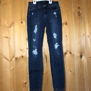 Judy Blue Distressed W/ Lace Jeans